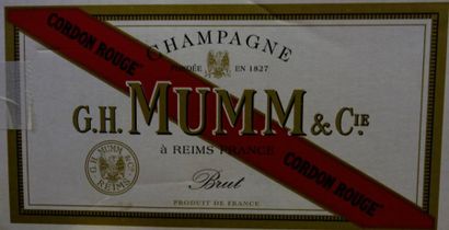 null 6 Bouteilles CHAMPAGNE MUMM & CIE CORDON ROUGE N / M