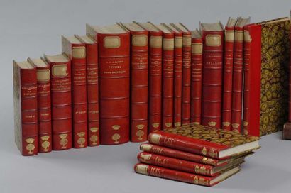 LA BORDERIE (Arthur de) Ensemble de 24 volumes in-8 et in-12, reliés en demi-basane...