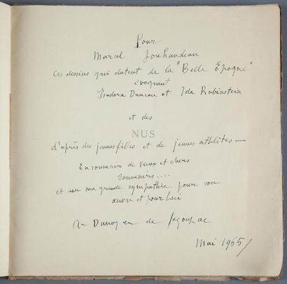 DUNOYER DE SEGONZAC (André) XXX dessins. Nus. Isadora Duncan. Ida Rubinstein. Boxeurs....