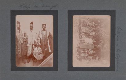 null [VOYAGE]. Sénégal, 1904. 96 photographies réunies dans un album à 4 fenêtres...