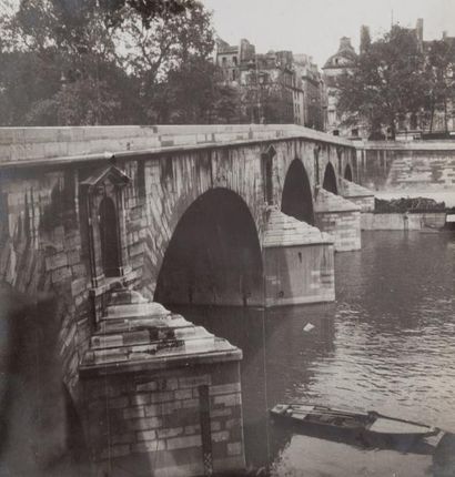 KRULL (Germaine) (1897-1985) Le Pont Marie, Paris 4e. Vers 1930. Épreuve gélatino-argentique...