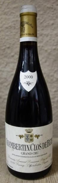 null 1 Bouteille Chambertin Clos de Beze 2000 A. Rousseau Étiquette légèrement marquée....