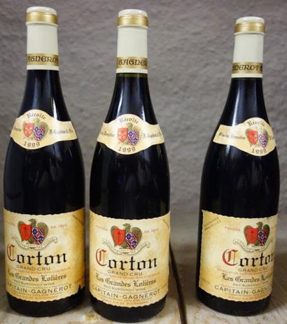 null 3 Bouteilles Corton «Les Grands Lolieres» 1999 Captain Gagnerot