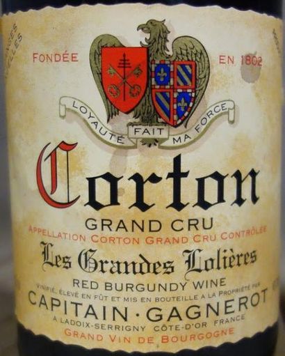 null 12 Bouteilles Corton «Les Grands Lolieres» 2002 Captain Gagnerot