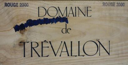 null 12 Bouteilles Domaine de Trevallon 2000 Caisse bois d'origine. Original wood...