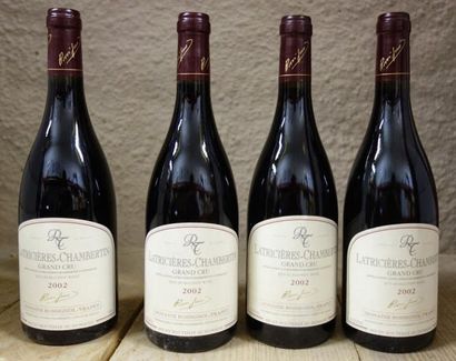 null 4 Bouteilles Latricières Chambertin 2002 Rossignol Trapet