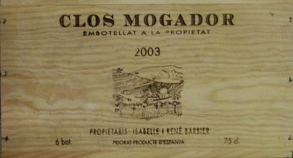 null 12 Bouteilles Espagne - Clos Mogador - Priorat 2003 2 Caisse bois d'origine...