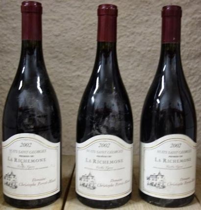 null 3 Bouteilles Nuits St. Georges «La Richemone» Cuvée Ultra 2002 Perrot Minot