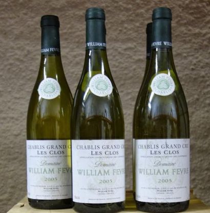 null 11 Bouteilles Chablis Grand Cru Les Clos 2005 Wm. Fevre Étiquettes légèrement...