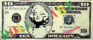 YVES HENRY.Né en 1950. Doll Art «Marilyn», 2007 (lettrage en couleur). Tirage numérique...