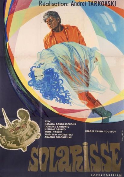 SOLARIS Film d'Andreï Tarkovski (1972). Affiche...