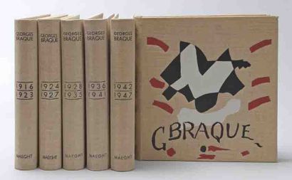 BRAQUE Georges Catalogue de l'oeuvre 6 volumes Editions Maeght 6 volumes 