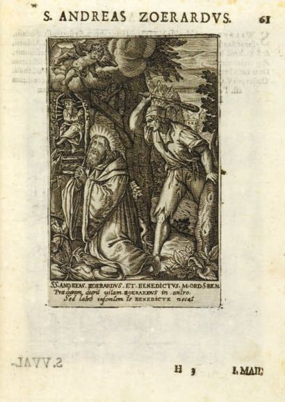STENGEL CHARLES. Imagines sanctorum ord. s. Benedicti. [Augsbourg (?)], 1625 ; petit...