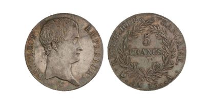 null IDEM-5 francs tête nue, an 13 (1804-1805). G 580. Superbe.