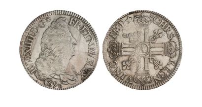 null LOUIS XIV (1643-1715). Ecu aux 8 L du 1er type, 1690 Paris, réformation. G 216....