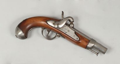 null Pistolet de Gendarmerie Modèle 1822. Platine marquée Manufacture Royale de Maubeuge....