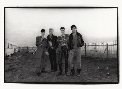 null THE STRAY CATS Festival Élixir, à Saint-Pabu (juillet 1984). Épreuve argentique...