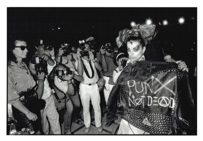 null NINA HAGEN Festival Rock in Athens (juillet 1985). Épreuve argentique postérieure...