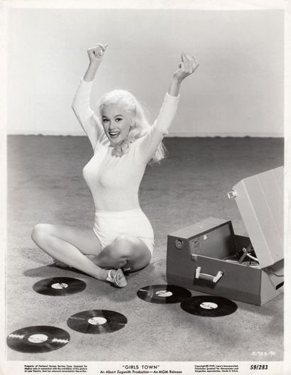 null GIRLS TOWN Mamie Van Doren pour le film de Charles F. Haas (1959). Épreuve argentique...