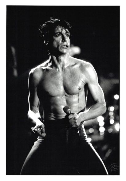 null IGGY POP Concert à la Grande halle de la Villette, à Paris, le 15 décembre 1986....