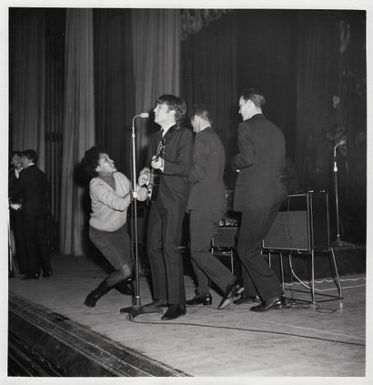 null THE BEATLES Concert au Globe Theatre, à Stockton-on-Tees, le 22 novembre 1963....