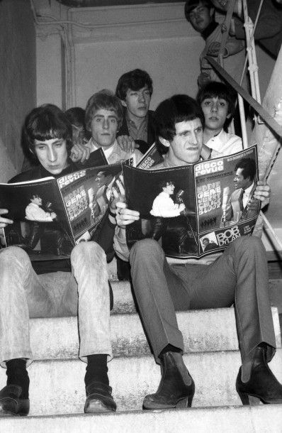 null THE WHO Séance photo à la Locomotive, à Paris, le 13 novembre 1965. Épreuve...