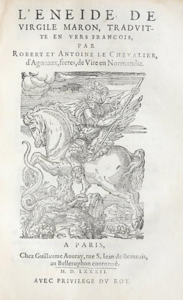 VIRGILE Les Oeuvres de Virgile Maron, traduittes de latin en francois par Robert...