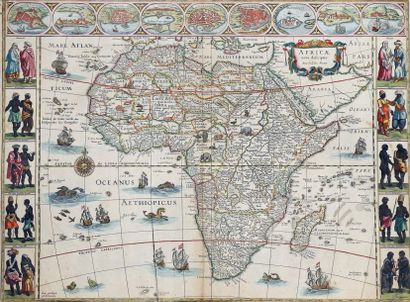 BLAEU (Guillaume) Africae nova descriptio. [Amsterdam G. & J. Blaeu, c. 1647]. Carte...
