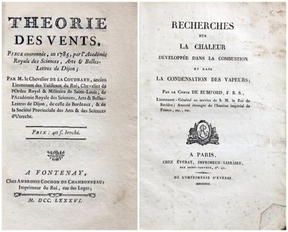 LA COUDRAYE (Chevalier de) Théorie des vents. 1 vol. in-8 de [2]-100 pp. broché,...