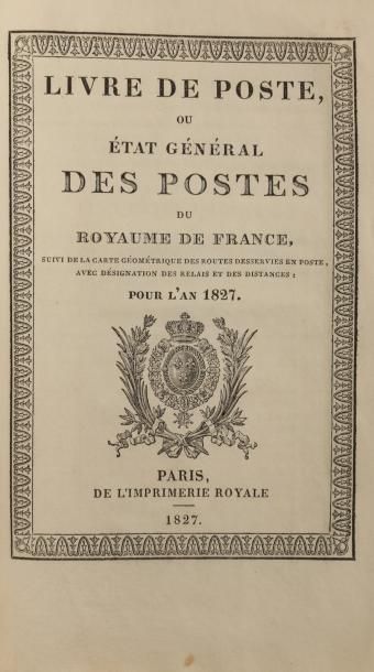 ANONYME Livre de poste ou état général des postes du royaume de France pour l'an...