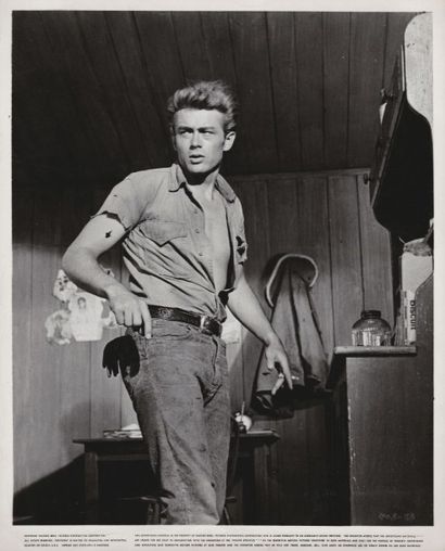 null GÉANT / GIANT James Dean dans le film de George Stevens (1956). Épreuve argentique...