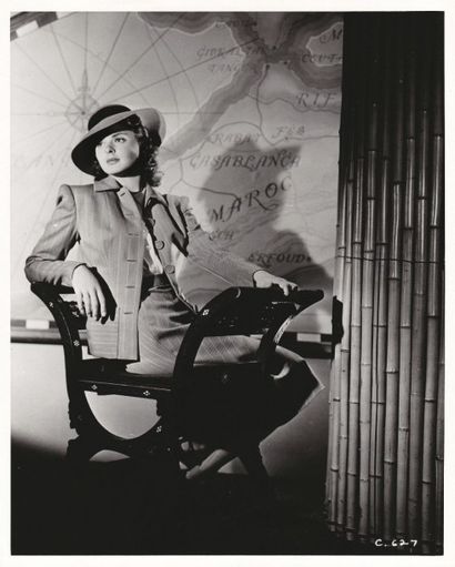 null CASABLANCA Ingrid Bergman pour le film de Michael Curtiz (1942). Épreuve argentique...