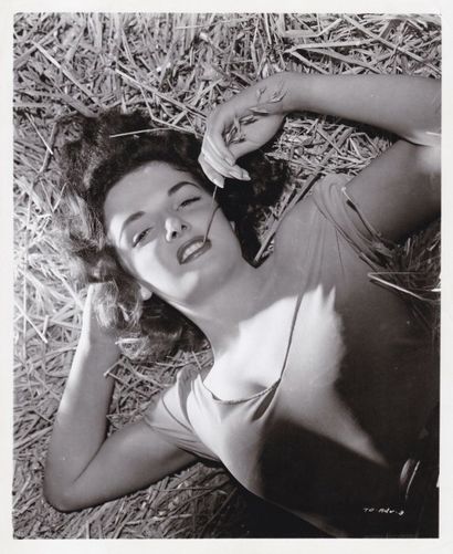  LE BANNI / THE OUTLAW Jane Russell pour le film d'Howard Hughes (1943). Épreuve...