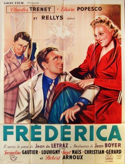 Frédérica Jean Boyer, 1942

Charles Trenet

Imp. Cinématographie Française, Paris.

120x160...