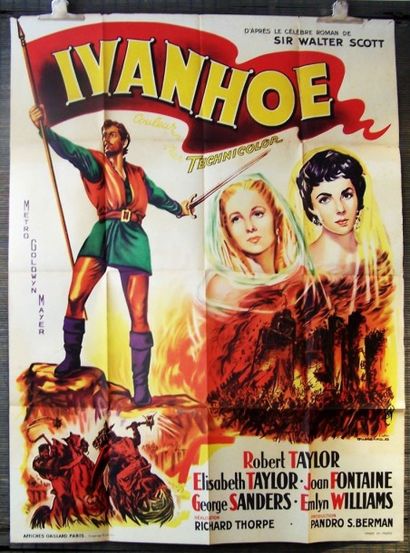 Ivanhoé Richard Thorpe, 1952

Robert Taylor, Elisabeth Taylor

imp. Affiches Gaillard...