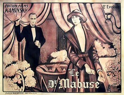 Le Dr. Mabuse Dr Mabuse der Spieler
Fritz Lang, 1922
Rudolf Klein-Rogge
imp. André...