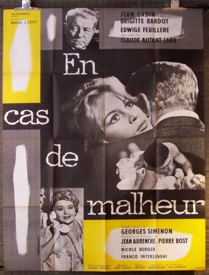 En cas de malheur Claude Autant-Lara, 1959

Jean Gabin, Brigitte Bardot

Imp. Ets...