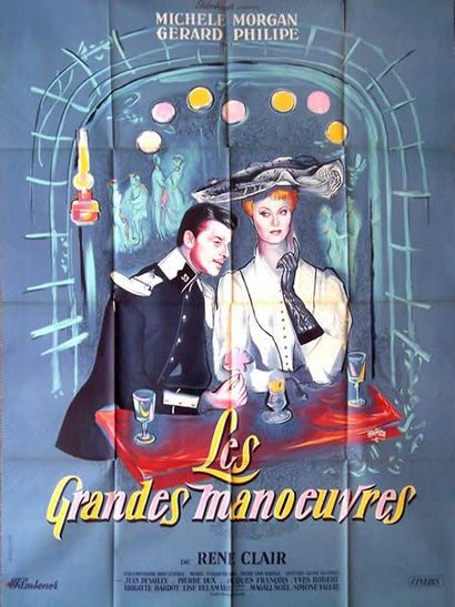 Les Grandes manœuvres René Clair, 1956 

Michèle Morgan, Gérard Philipe

Imp. Bedos...