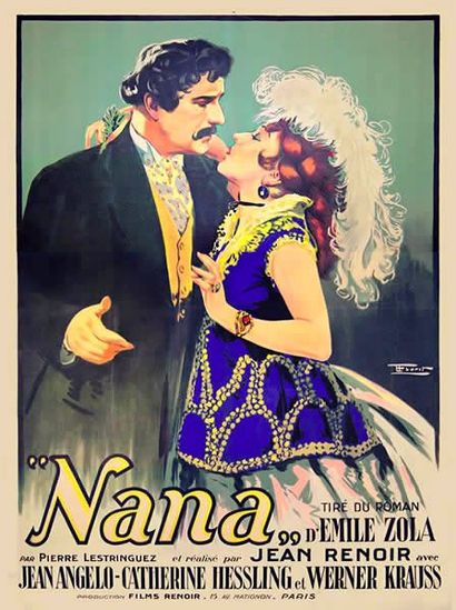 Nana Jean Renoir, 1925
Jean Angelo, Catherine Hessling
Imp. Cinématographie française,...