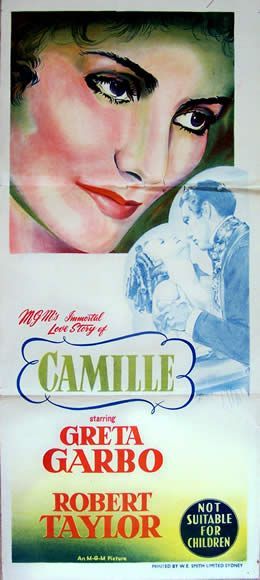 Camille George Cukor, 1935

Greta Garbo, Robert Taylor

imp.W. E. Smith Sydney

76x34...
