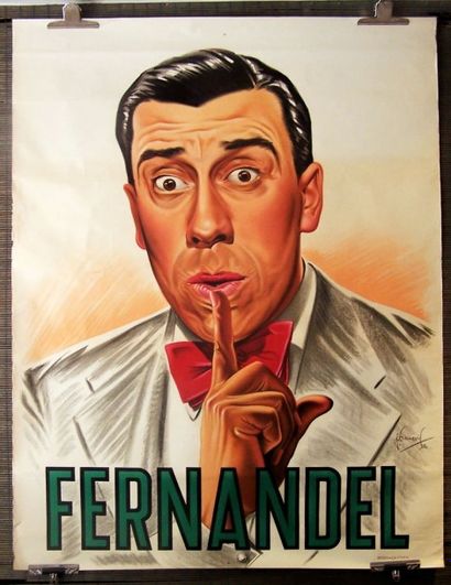 Fernandel Passe-partout , 1950

Imp. Bedos et Cie Paris

120x160 cm

Affiche roulée,...