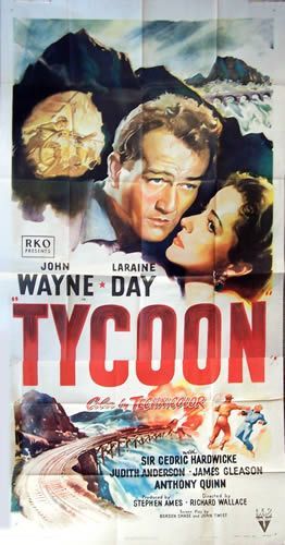 Tycoon Richar Wallace, 1947

John Wayne

Imp. Litho. Corp. Cleveland

205x104 cm,...