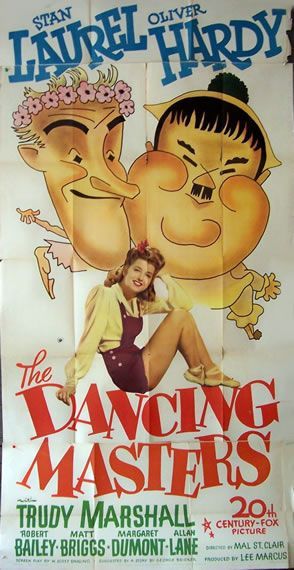 Dancing masters Mal St Clair, 1943 

Laurel & Hardy

Imp. Tooker Litho. NY

104x205...