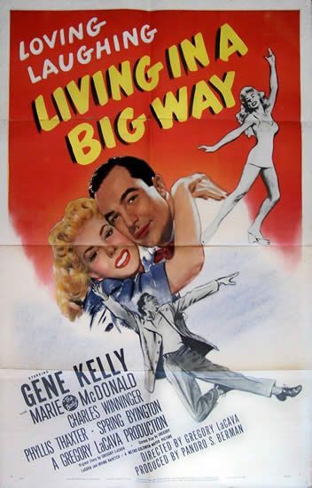 Living in a big way Gregory LaCava , 1947 

Gene Kelly

Imp. Tooker litho New-York

69x104...