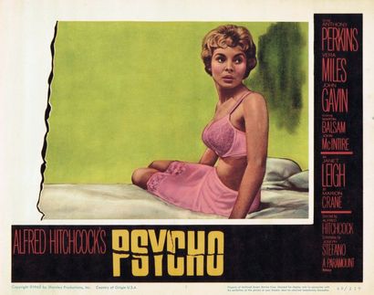 PSYCHOSE / PSYCHO Janet Leigh dans le film d’Alfred Hitchcock (1960).

Lobby card...