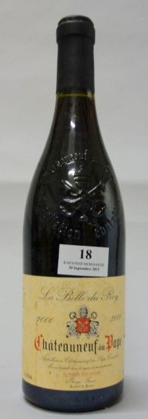 null 1 Bouteille CHÂTEAUNEUF DU PAPE "La Belle du Roy" A. SALAVERT 2000