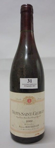 1 Bouteille NUITS St. GEORGES - A. BOUTEILLER...