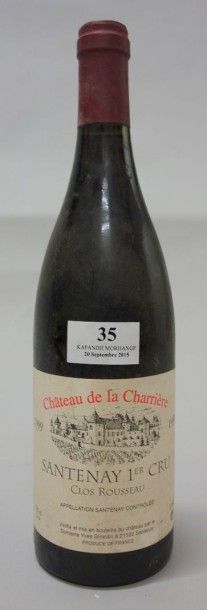 null 1 Bouteille SANTENAY 1er cru "Clos Rousseau" - Château de la Charrière 1999