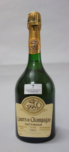 null 1 Bouteille CHAMPAGNE TAITTINGER "Comtes de Champagne" 1982