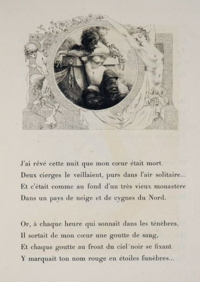 FEL. SAMAIN (Albert) Les Poèmes inachevés. Édition enrichie de dessins composés &...